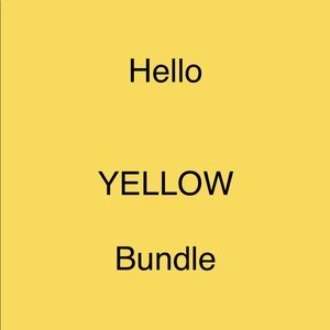 Hello yellow bundle two small one cross back sundress medium